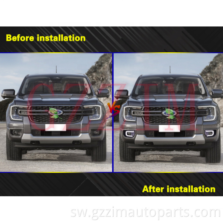 Mchana wa gari wakati wa kukimbia taa za taa za taa za Everest 2022-2023